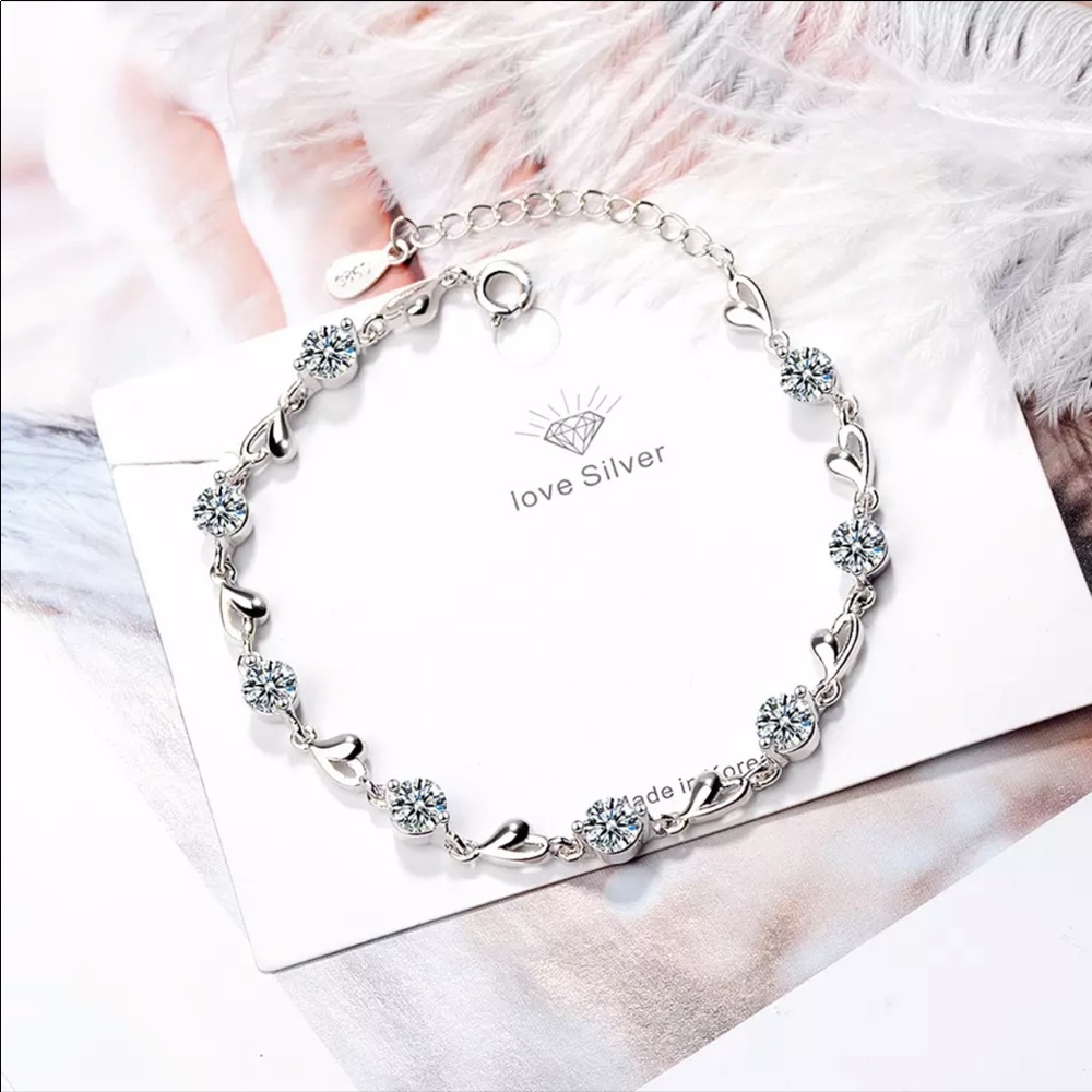 Zirconia love bracelet